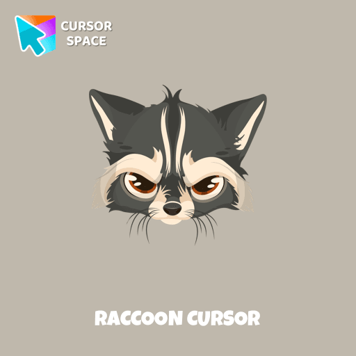 Raccoon cursor pointer cursor